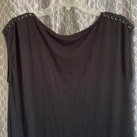 Splendid Black Braided Shoulder Sleeveless Dress with Stretch Size S - Picture 9 of 12